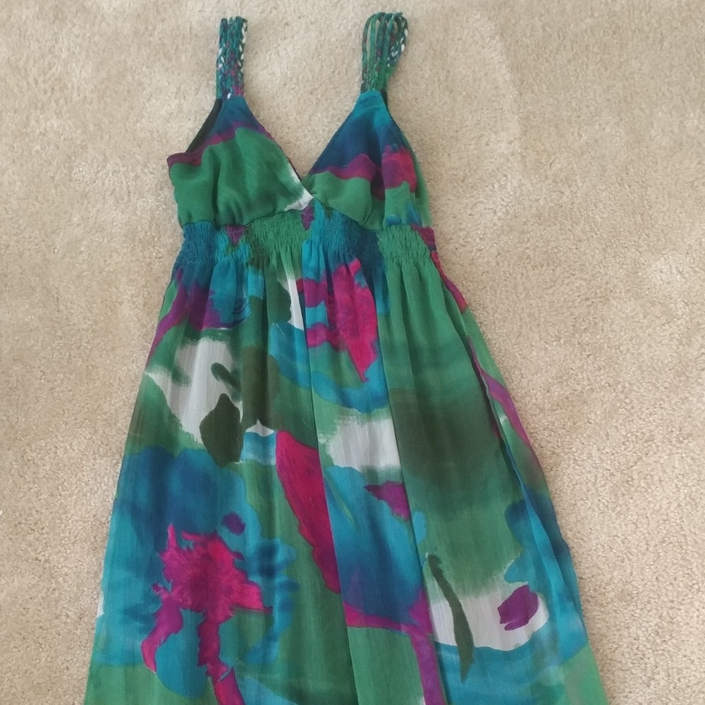Multicolor floral maxi dress